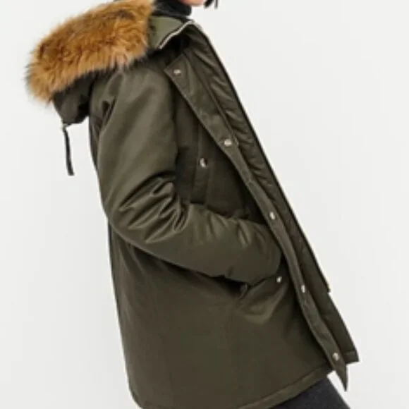 J.Crew NWT Lavender Perfect Eco-Friendly Winter Parka Size Medium